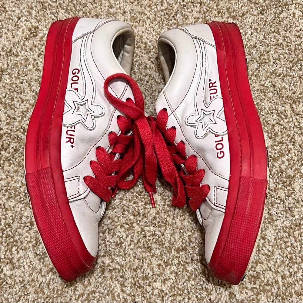 Converse One Star OX x Golf Le Fleur Sneakers Racing Red 2019 164026C M 7/ W 9 - Picture 2 of 15